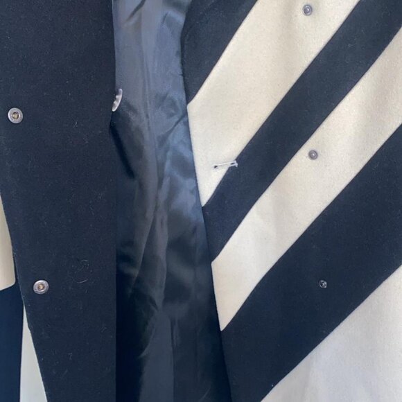 Bernardo Chevron Stripe Longline Coat - Picture 6 of 6